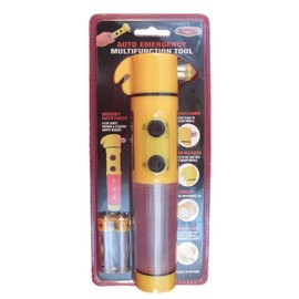 Blazing LED Auto Emergency Multifunction Tool, LED Flashlight Includes Batteries