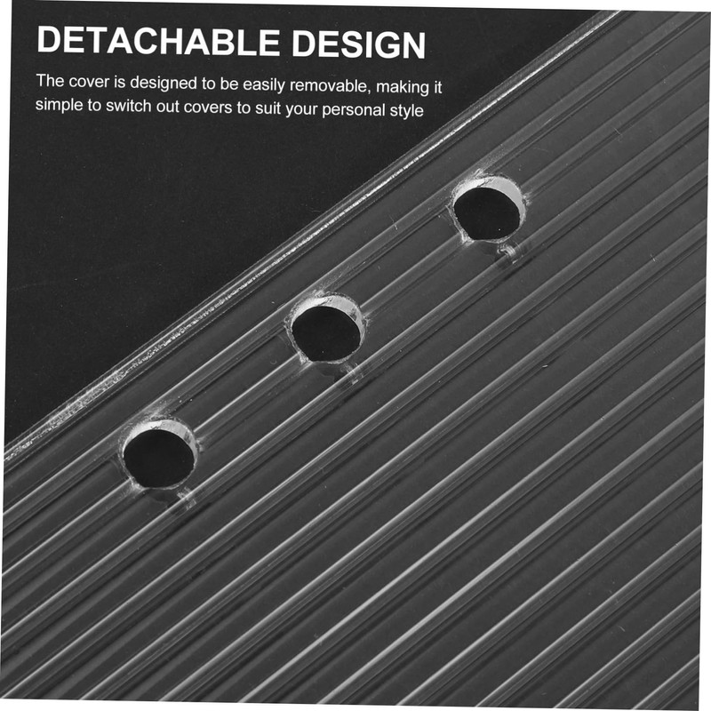 Angoily A5 Planner Cover Binder Acrylic Protector 6 Hole Binder