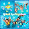 6 Pcs Reusable Water Balloons, Magnets-Free Refillable Water Balloons Quick