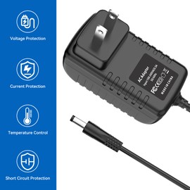 XMHEIRD 9V 2A AC/DC Adapter for Dymo LabelManager 500TS 1790417 100 150 155 160 210D 220P 350 LM-160 LM210D LM-200 LM-150 LM-500TS 1738976 Power Supply Cord Cable