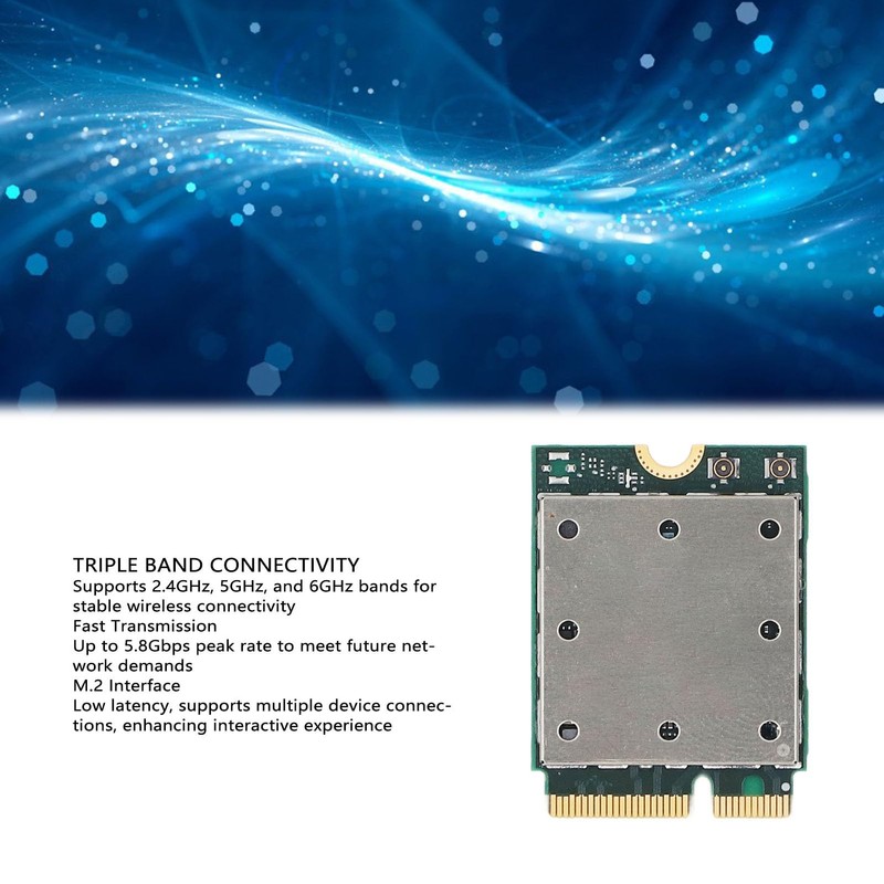 POENVFPO QCNCM865 Wireless Card Ultra-Fast 5.8Gbps Triple Band Module for