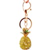 Pineapple Keychain - 3D Zine-Alloy Car Keychain with Rhinestone for