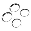 4 Pcs Air Outlet Cover Carbon Fiber Style Dashboard AC