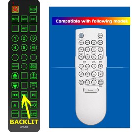 Replacement Remote Control for Bose Wave Music System III Premium,with Green Backlit and Oversized Buttons