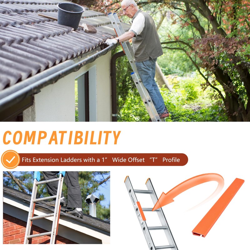 Ladder Stabilizer for Gutters & Roof, Ladder Guard Ladder Safety