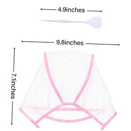 Healeved Highlight Hair Coloring Cap Set 12-Piece Dyeing Kit with Hooks Adjustable Size for DIY Hair Highlighting Suitable for Home Use