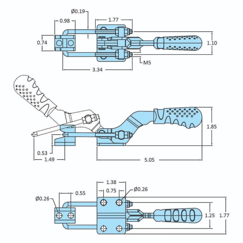 DESTACO Replaces Destaco 331 - 700# U BOLT LATCH toggle