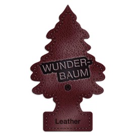 WUNDER-BAUM WUNDER-BAUM Auto-Lufterfrischer I Anh?nger fr langanhaltenden Duft im Auto oder zu Hause I Echtleder, 1 Stck