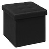 B FSOBEIIALEO Storage Ottoman Cube, Storage Chest Folding Ottomans Footrest