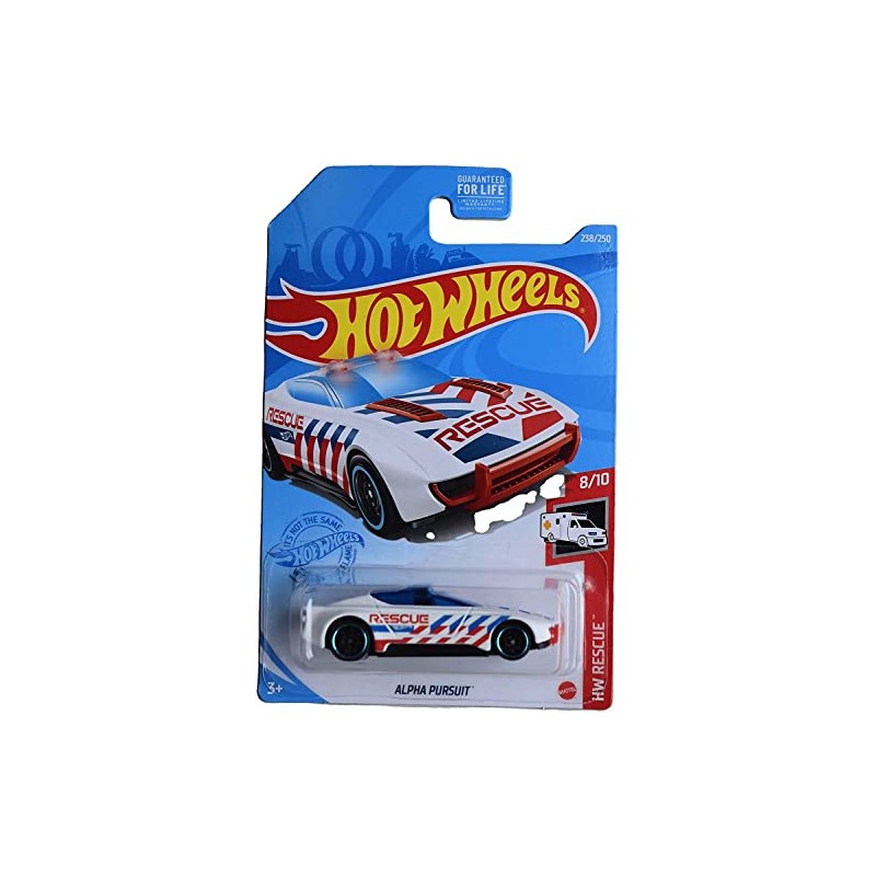 Hot Wheels Alpha Pursuit, Rescue 8/10 [White] 238/250