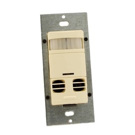 Leviton OSSMT-GDA Ultrasonic/Infrared, Multi-Technology Wall Switch Sensor, No Neutral, 2400 sq. ft. Major & 400 sq. ft. Minor Motion Coverage, Almond