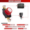 DUSCOKE Side Post Battery Disconnect Master Switch, 12-48V Heavy Duty