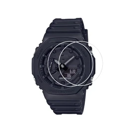 Zshion Casio G-shock GA-2100 Glass Film, Tempered Glass, LCD Protective Film, High Transparency, Bubble Free, Anti-Fingerprint, 9H Hardness (Transparent), 2 Pack