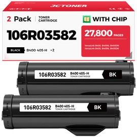 B400 B405 Black High Capacity Toner Cartridge 2-Pack Replacement for Xerox 106R03582 106R03584 Toner Compatible with Xerox VersaLink B400 B405 B400N B400DN B405N B405DN Printer Ink All-in-One Copier