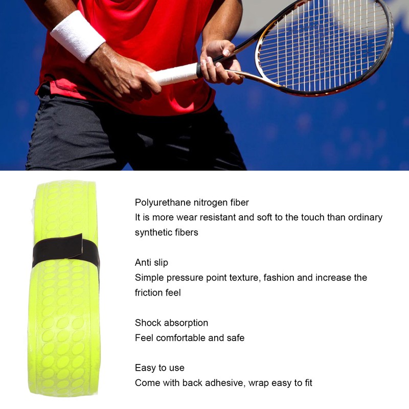 2 PCS Tennis Racket Grip Tape Badminton Racquet Thick Overgrips