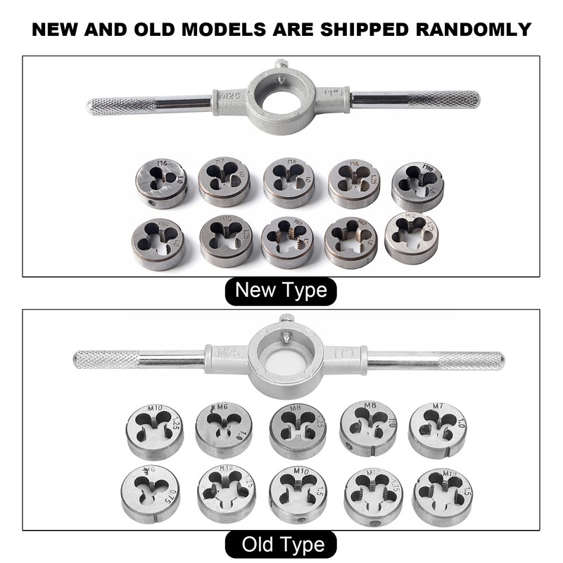 Screw Thread Tap Die Set External Thread Cutting Hand Tool