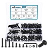 169 Piece M6 Screws Set, Black Allen Screws Nuts Set