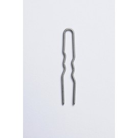 Crinkled Stainless Steel Heavy Duty Snagless Hairpins Pack of 12 Handmade Hair Pin (1 5/8 Inch)