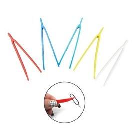 Small plastic tweezers for precision journaling, tweezers for assembling plastic models, nail art stone parts attachment / 다꾸 정밀 작업용 플라스틱 미니 작은 집게 프라모델 조립용 핀셋 네일아트 스톤 파츠 부착