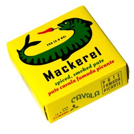 Portuguese Smoked Spiced Mackerel Pate | B Vitamins, Omega-3 | Tinned Seafood by Ati Manel | 1 x 75g Cans