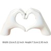 SRJ PRODUCTS Heart Hand Gesture Sculpture, Resin Love Gesture Statue