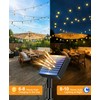 btfarm 2 Pack Solar String Lights Outdoor Waterproof, Total 98