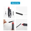 innhom 650pcs Heat Shrink Tubing Black Heat Shrink Tube Wire