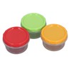 12 Sets 1 Cup Containers 8oz Stackable Reusable Round Plastic