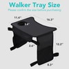 Hook-On Walker Tray, Cup Holder & Tool Free Quick Assembly,