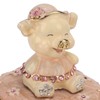 Pig Hinged Jewelry Box Hollow Design Cute Appearance Hand Painted