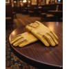 GearX Soft Aniline Leather Fashion Motorcycle Gloves Distressed, Garage Bobber