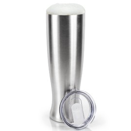 MASON FORGE | Stainless Steel Insulated Beer Tumbler | Double Wall Vacuum Insulated | Sweat & Condensation Free | HOT or Cold Beverages | Pilsner Style Glass | 30 Ounce Beer Bomb