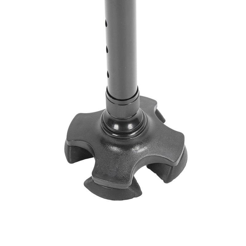 Quad Cane Adjustable Height Anti Slip Lightweight Retractable Senior Walking