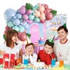 Birthday Stit Decoration Balloons Pink Blue Party Balloons Stit Theme