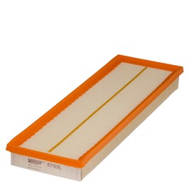 HENGST Air Filter Type E753L - Air Filter Insert for Cars - Air Filter Car, Car Spare Parts, Car Air Filter, Air Filtration Automotive, Diesel Engine, Petrol Engine