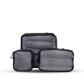 WANDRD Packing Cubes - Bundle of Small, Medium and Large Packing Cubes for Travel - Suitcase and Luggage Organization and Travel Essentials (Black)