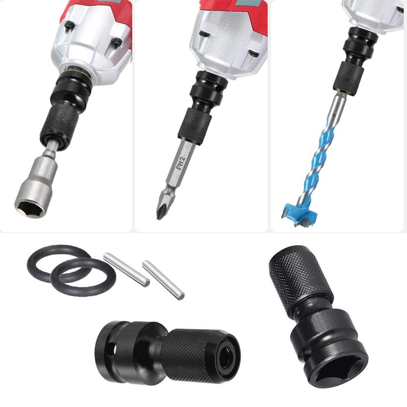 Bestgle Socket Adapter,Hex Shaft Adapter for Impact Wrench,Hex Socket Adapter,2