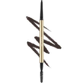 FOCALLURE Eyebrow Pencil,Dual-Sided Brow Brush,Long Lasting & Smudge Proof Definer Eye Brow Pen Makeup,Retractable,Ultra Fine Tip,Fills in Sparse Areas and Gaps,Deep Brown