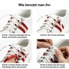 Widamin 6 Pairs of Round Elastic Shoelaces with Metal Capsule,