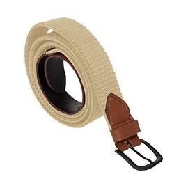 989Zé ENZO Mens canvas stretch Elasticated Belt for All waist Sizes EZ BELTS 07 STONE 42