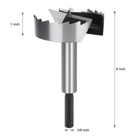 3" Forstner Bit for Wood, 3 Inch (Dia.) Wood Drill Bit Forstner Bits for Woodworking, Hex Shank