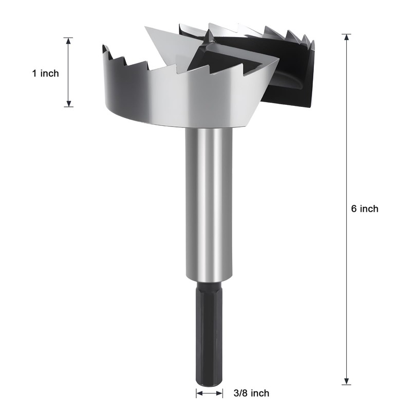 3" Forstner Bit for Wood, 3 Inch (Dia.) Wood Drill