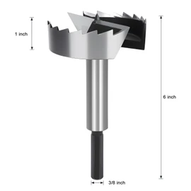 3" Forstner Bit for Wood, 3 Inch (Dia.) Wood Drill Bit Forstner Bits for Woodworking, Hex Shank