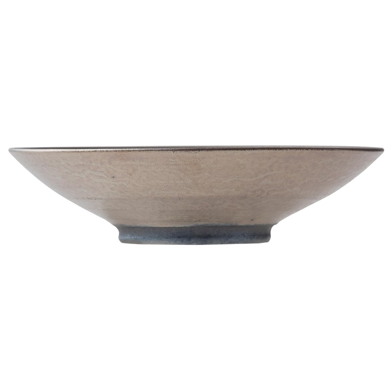 Marui Pottery MR-3-4081 Shigaraki Ware Hechimon Bowl, Diameter Approximately 6.7