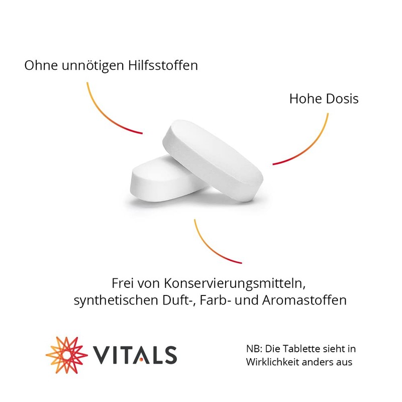 Vitals - Cholesterinformel Pro 60 Tablets with Berberine. Supports normal