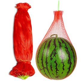 ZAUGONTW Resuable Nylon Mesh Bags, Hanging Watermelon Nets Bags, Thicker Reusable Fruit Net Bag for Hanging Watermelon, Honeydew Melon, Vegetables, 12PCS