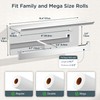 FORIOUS Toilet Paper Holder with Shelf, 304 Stainless Steel Wall