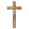 Wall Hanging 15cm Mahogany Olive Wood Crucifix Cross 10594