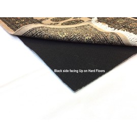 Rugstore-Outlet High Performance Premium All Surface Guaranteed Anti Slip Rug Gripper Underlay Dual use on Carpet and All Hard Floors (60x140cm for Rug (80x150cm)), Black