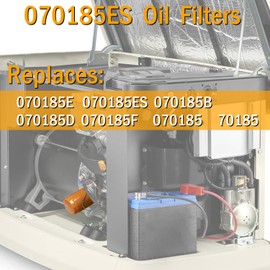 Qagea 070185ES Oil Filters Compatible with Generac Engines 8-24kw Guardian Portable Outdoor Generator 760cc 990cc Replaces 070185E 70185 (3 Pack)